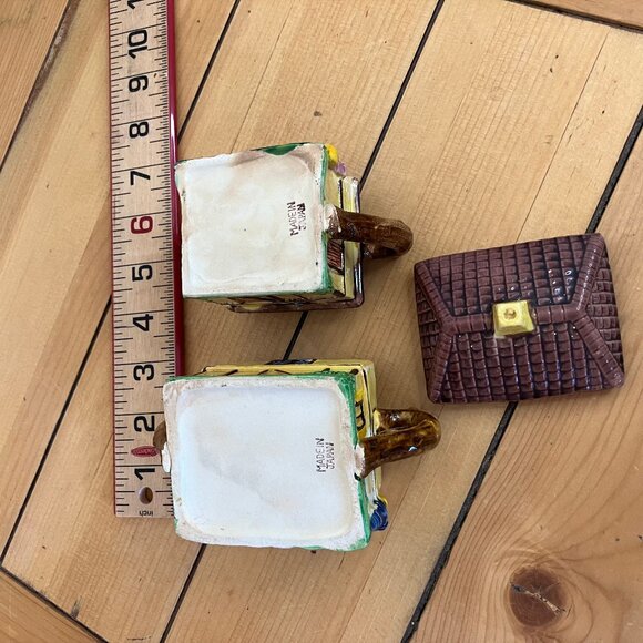 English Cottage Shape Creamer & Sugar Bowl with Lid Set Vintage Ceramic Japan - Picture 6 of 6